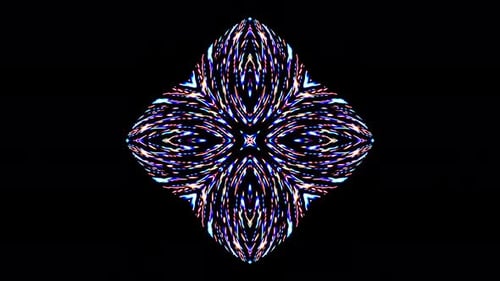 animierte runde Form mehrfarbiger blinkender Lichter auf schwarzem Hintergrund