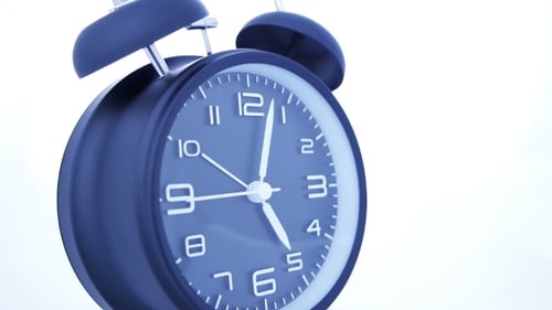 Alarm Clock Ticking, Time Passing, Deadline Concept