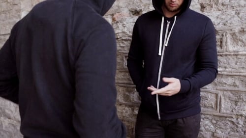 Addict Buying Dose From Drug Dealer On Street 25