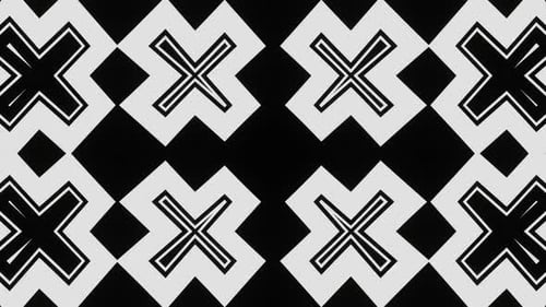 Dynamic Abstract Geometric Black White Seamless Loop Background