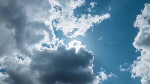 Clouds Moving in the Sky Time Lapse