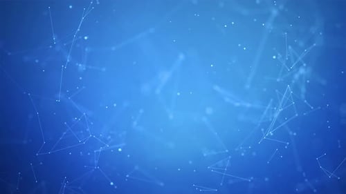 Blue Abstract Network Digital Connection Animated Background