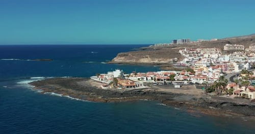 Aerial View. Costa Adeje Resort and Playa Del Duque Beach, Tenerife, Canary Islands, Spain