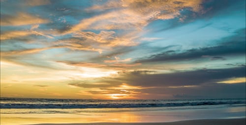 Sunset At Ocean