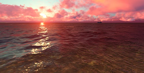 Background in the Form of an Evening Sunset