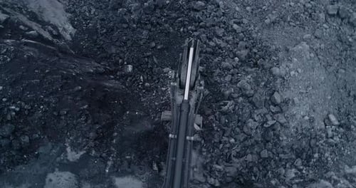 Mining Site Constructions Aerial View