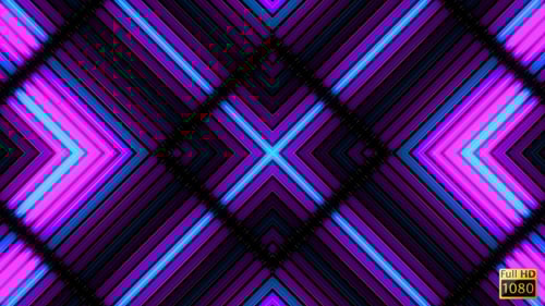 Dynamic Neon Blue Purple Geometric Lines Background