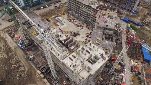 Aerial View Of Construction Site