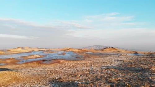 Walk Around Colorful Mud Volcanoe Site