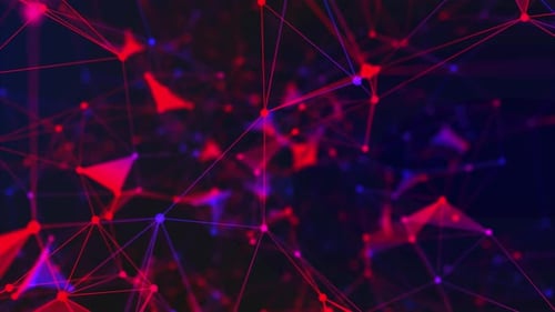 Futuristic Plexus Network Technology Abstract Loop