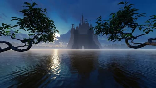 Castillo junto al lago