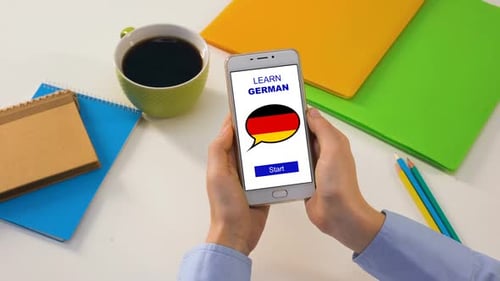 Learn German Language App on Smartphone