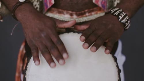 African Djembe Drumming Smile