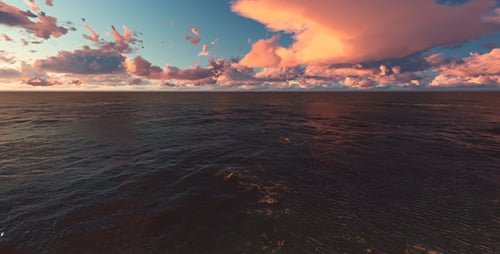 Panorama Sea at Sunset