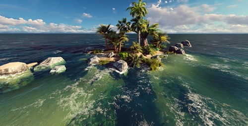 Panorama of Desert Island