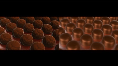 Seamless Loop of Delicious Chocolate Truffles Animation