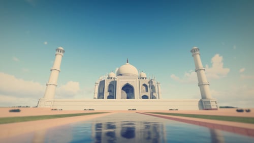 3D Taj Mahal - India