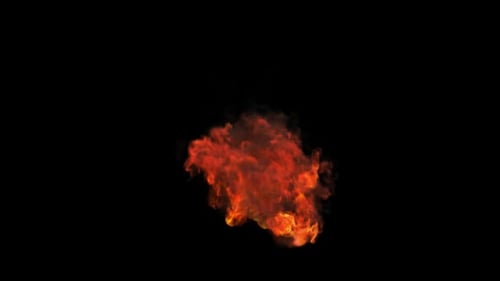 Realistic Fire Explosion Burst Effect