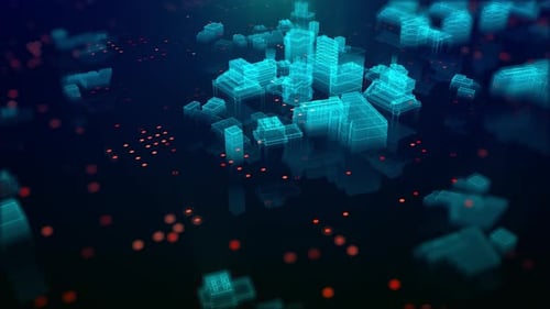Digital Technolygy Hologram City 4K
