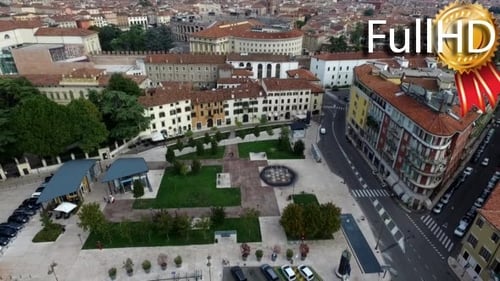 Aerial View of the City Centre of Verona
