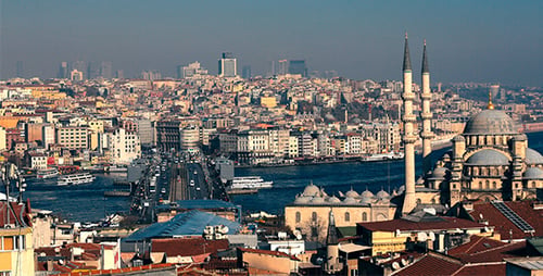 Zeitraffer Altstadt von Istanbul 4K