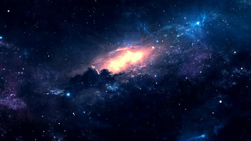 Deep Space Nebula Flythrough with Stars Loop