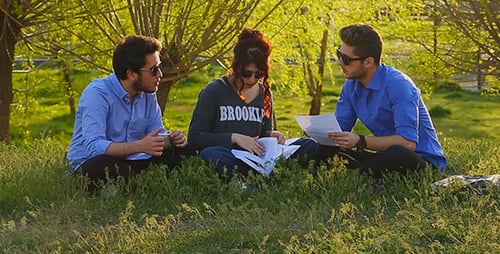 Gruppe von Studierenden