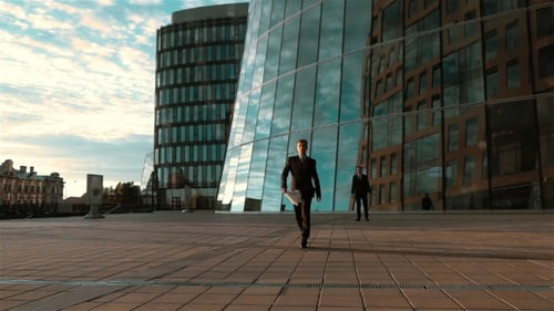 Businessman Throw Paper In Te Air
