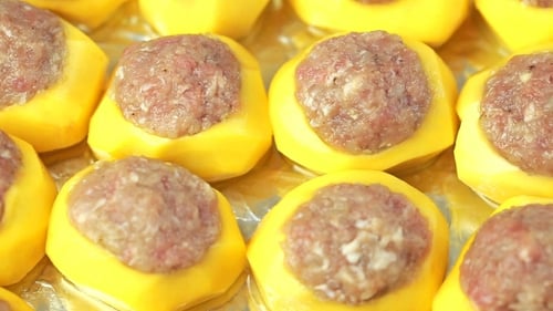 Meat Filling for Yellow Vegetable Cooking Dish