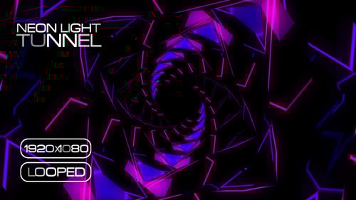 Neon Light Tunnel VJ