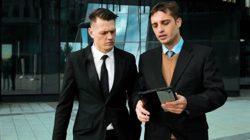 Young Professionals Discussing Business Outdoor