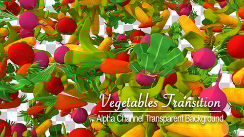 Dynamic 3D Vegetables Transition with Alpha Channel