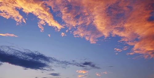 Colorful Clouds Time Lapse at Sunset