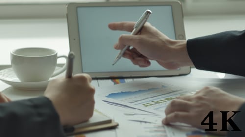Working With Tablet In Office