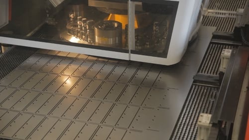 Metal Processing At An Industrial Plant