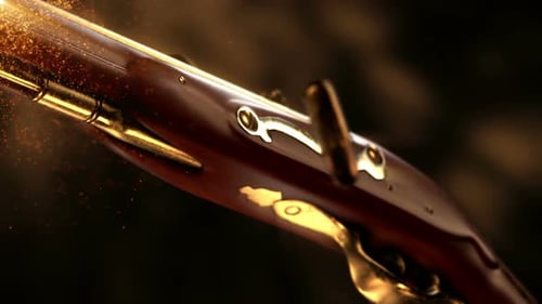 Vintage Pistol Background Loop