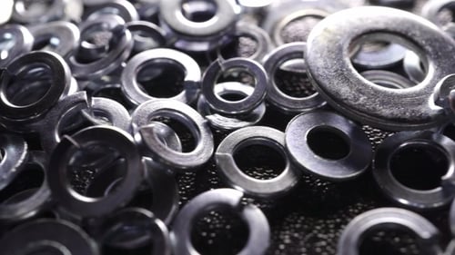 Pile Of Steel Washers