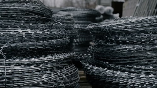 Stocks Of Barbed Wire In Store