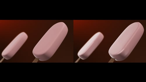 Delicious 3D Ice Cream Pops Rotating Loop