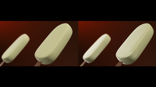 Creamy Ice Cream Bars on Sticks Animated Background