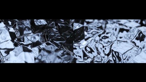 Dynamic 3D Ice Cubes Seamless Loop Background