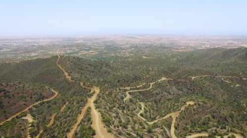 Aerial View Of Mountains Landscape