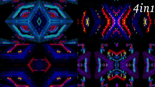 Led Remix - VJ Loop Pack (4in1)