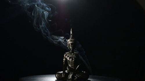 Figura religiosa de Buda giratoria