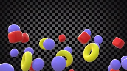 Geometric Shapes Multicolored