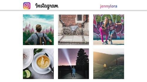 Promotion de la page Instagram