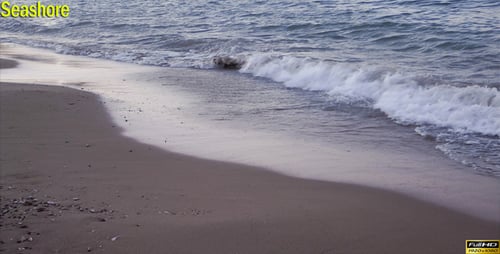 Gentle Waves on a Sandy Beach
