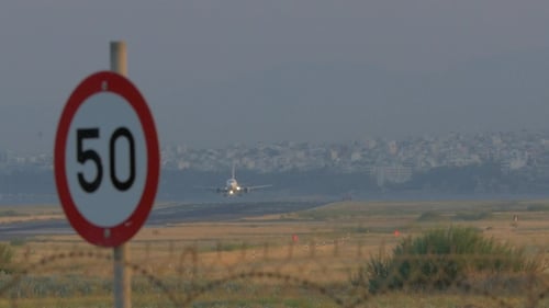 Plane Landing In City Airport