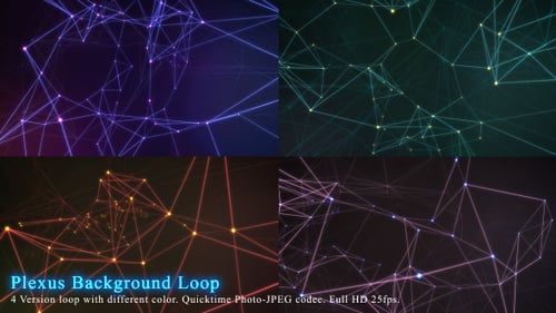 Dynamic Abstract Plexus Network Background Loop