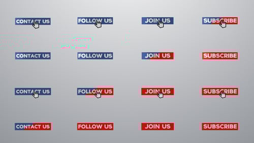 Modern 3D Animated Call to Action Buttons Pack for Social Media
